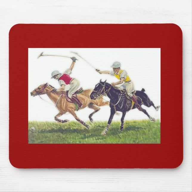 Polo Ponies Mouse Pad (Front)