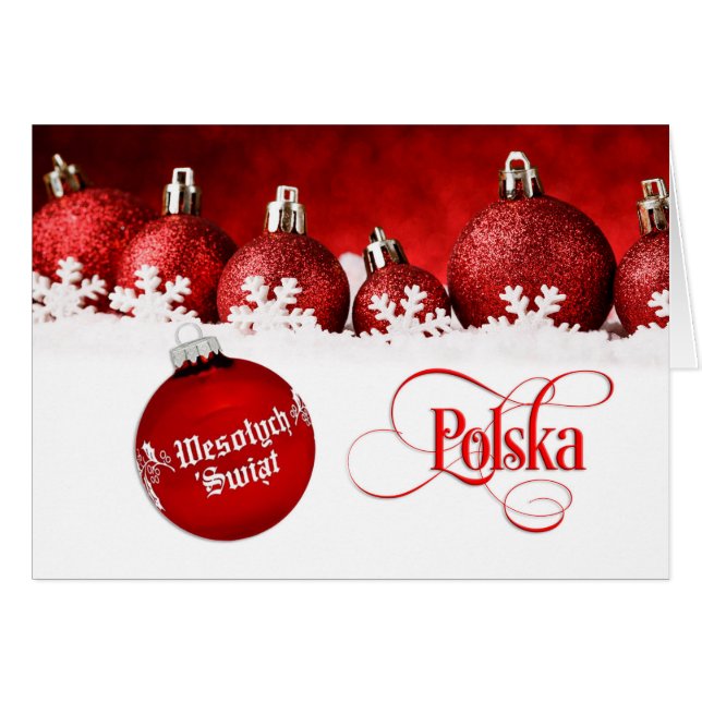Polonais/Polski - Joyeux Noël/Wesołych Świąt (Devant horizontal)