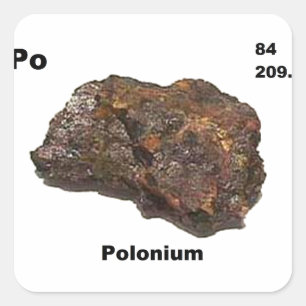 Polonium Square Sticker