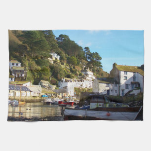 Polperro Cornwall England Kitchen Towel