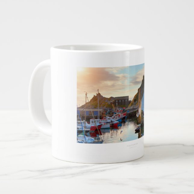 Polperro Large Coffee Mug (Front Left)