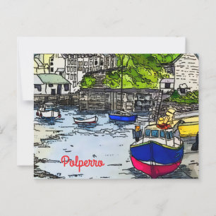 Polperro postcard