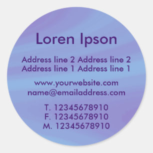 Polshed Sky Business / Profile Classic Round Sticker