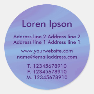 Polshed Sky Business / Profile Classic Round Sticker