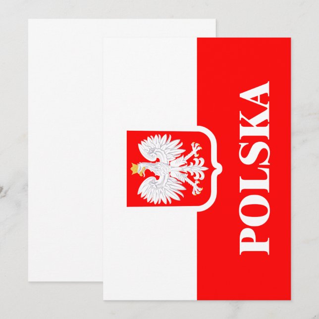 Polska 1 invitation (Front/Back)