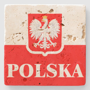 Polska 1 stone coaster