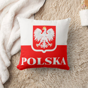 Polska 1 throw pillow