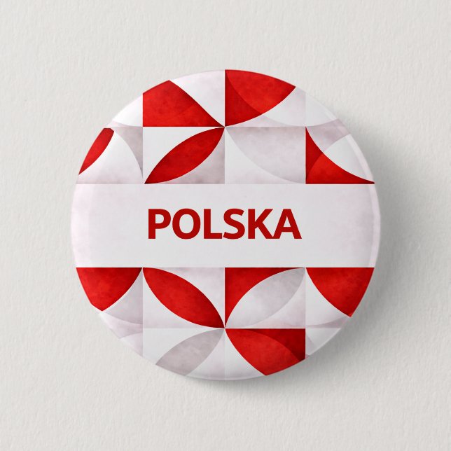 Polska 2 Inch Round Button (Front)