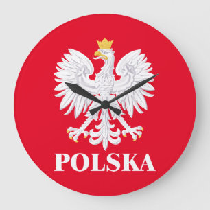 Polska 3 large clock