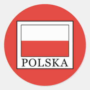 Polska Classic Round Sticker
