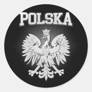 Polska Coat of Arms Classic Round Sticker