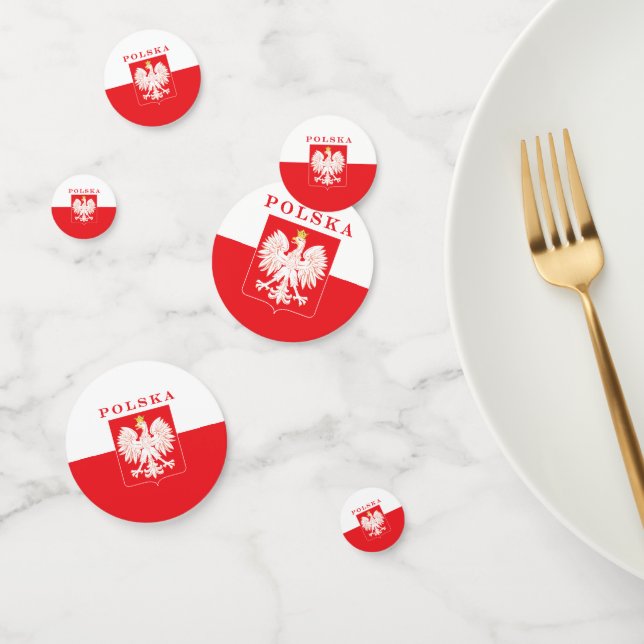 Polska Eagle Red Shield Confetti (Group)