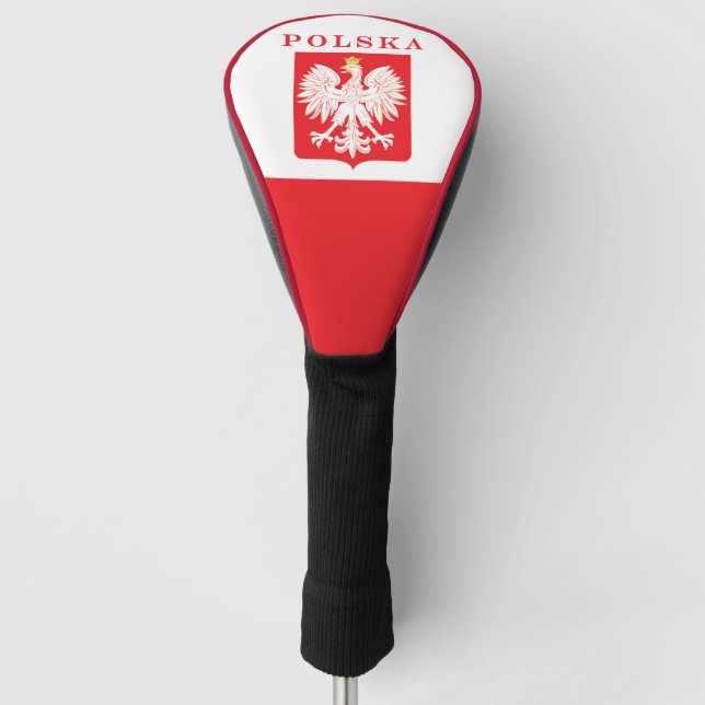 Polska Eagle Red Shield Golf Head Cover (Front)