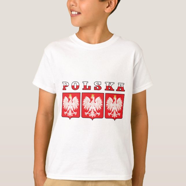 Polska Eagle Shields T-Shirt (Front)