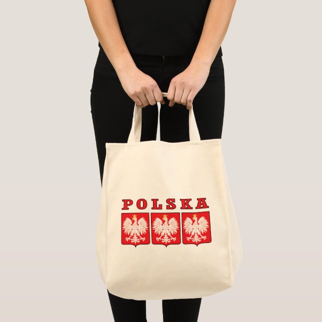 Polska Eagle Shields Tote Bag (Front (Product))