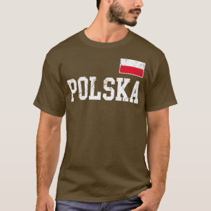 Polska Flag Poland Polish Family Vintage Distresse T-Shirt