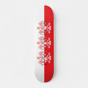 Polska Flag Red Eagles Skateboard