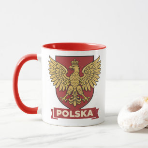 Polska Golden Eagle Heraldic Mug