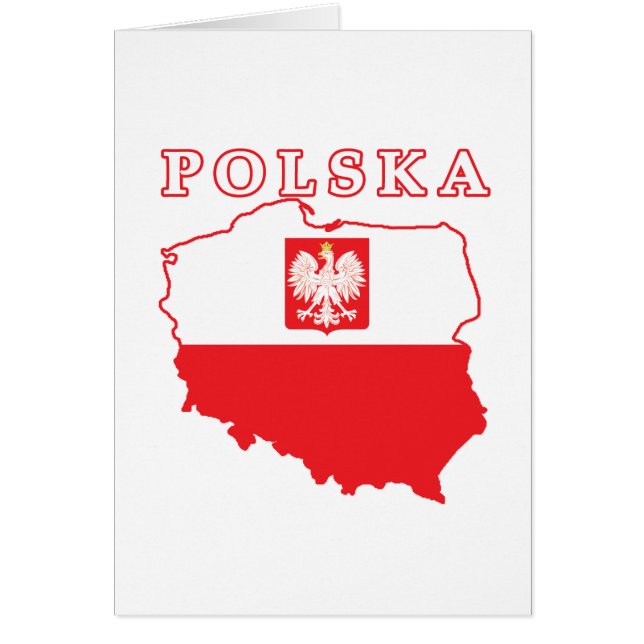 Polska Map With Eagle (Front)