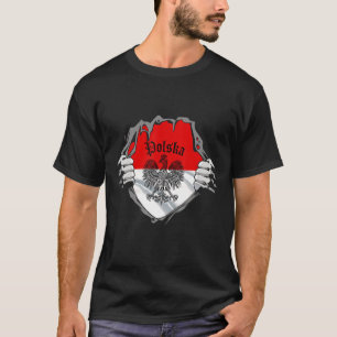 Polska  Poland Coat Of Arms Eagle Flag Men And Wom T-Shirt