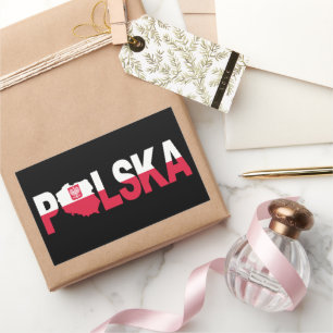 Polska Poland Flag Map Sticker