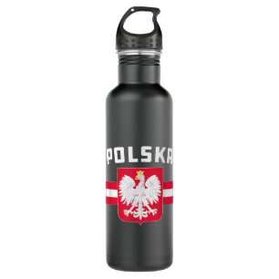 Polska Poland Flag Polish White Eagle 710 Ml Water Bottle