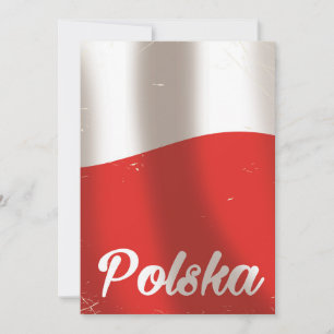 Polska, Poland vintage travel poster