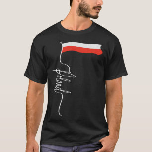 Polska Poland White Eagle Crown Polish White andf T-Shirt