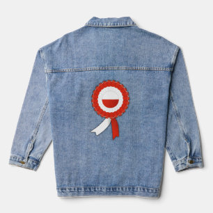 Polska Polish Poland Independence Day Cotillion  Denim Jacket
