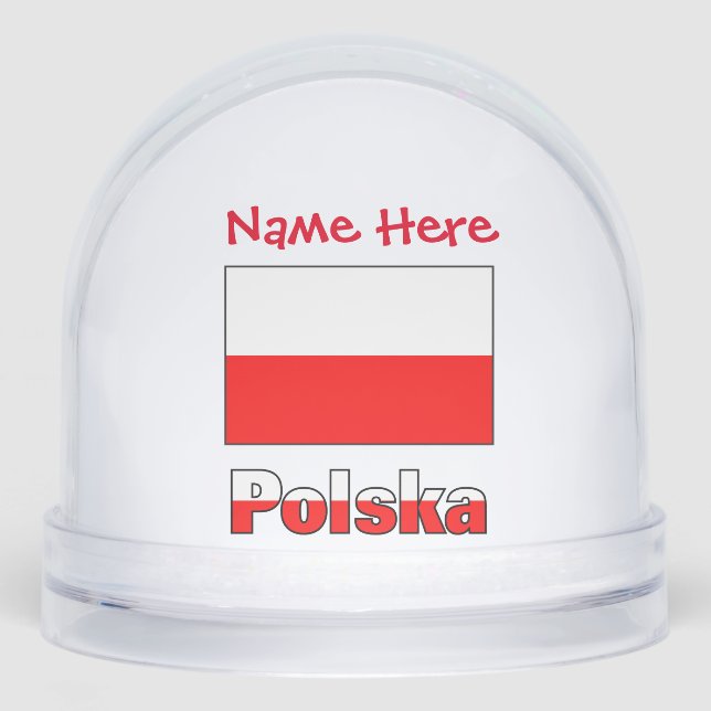 Polska Polonais Drapeau Rouge Personnalisé (Avant)