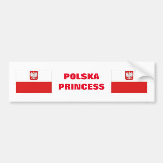 POLSKA PRINCESS BUMPER STICKER