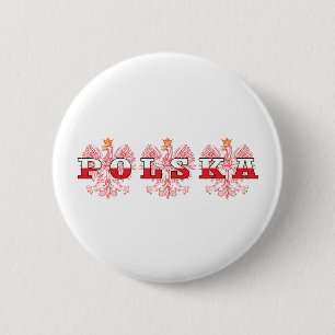 Polska Red Eagles 2 Inch Round Button