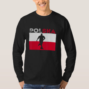 Polska Soccer Player Polish Heritage Roots Poland T-Shirt