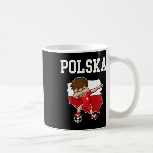 Polska Soccer Poland Polish Dabbing Footll Coffee Mug