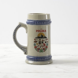Polska Tatra Folk Mountain Art Beer Stein