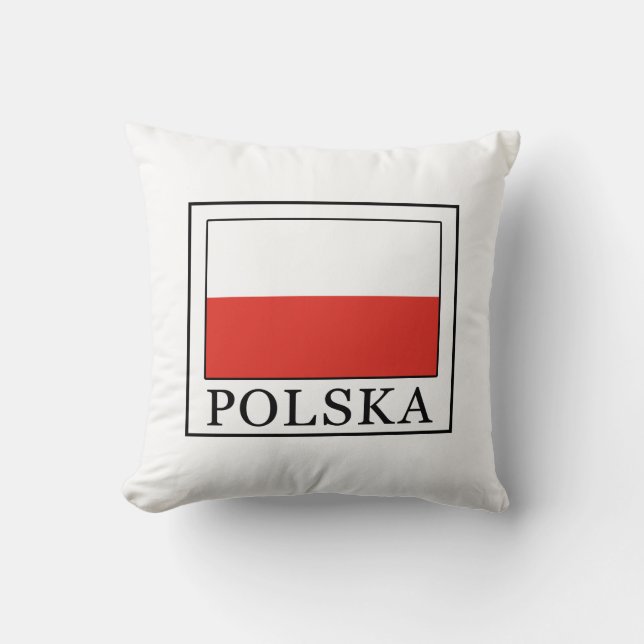 Polska Throw Pillow (Front)