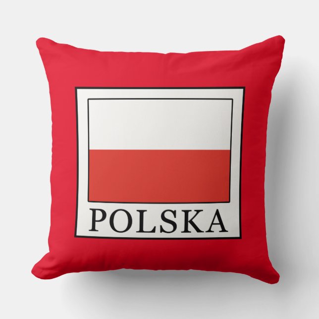 Polska Throw Pillow (Front)