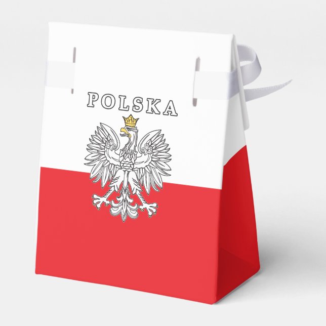 Polska With Polish Eagle Favor Box (Back Side)