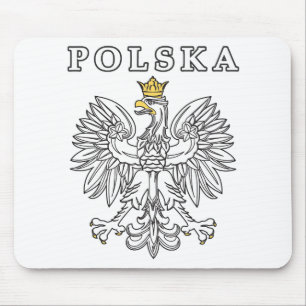 Polska With Polish Eagle Mouse Pad