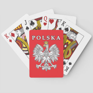 Polska With Polish Eagle Playing Cards