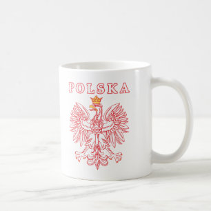 Polska With Red Polish Eagle Coffee Mug