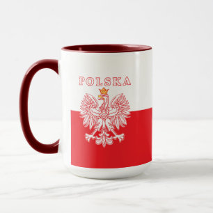 Polska With Red Polish Eagle Mug