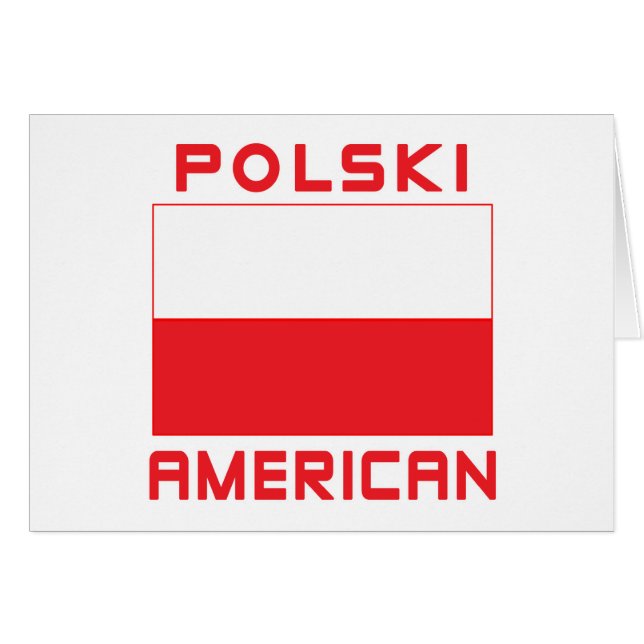 Polski American Flag (Front Horizontal)