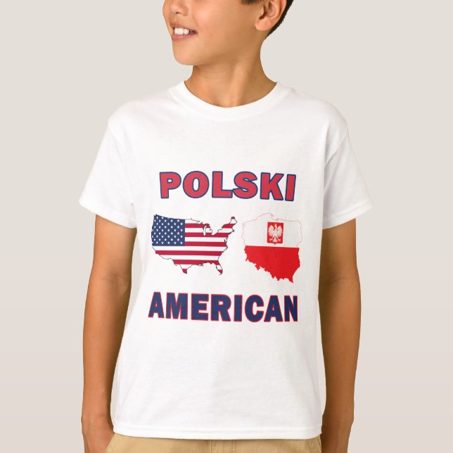 Polski American Map T-Shirt (Front)