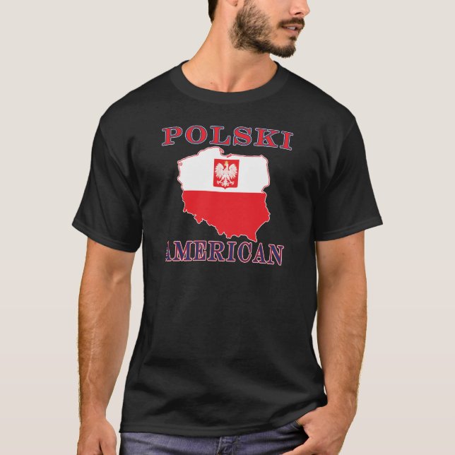 Polski American Map T-Shirt (Front)