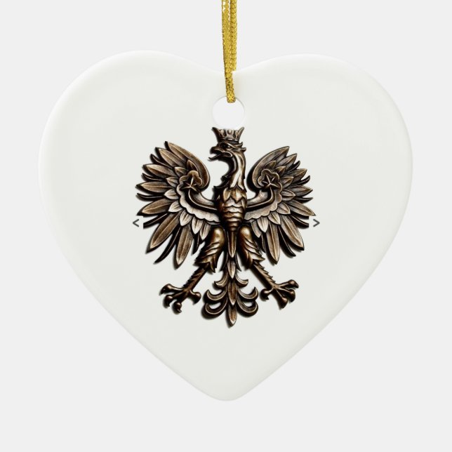 Polski orzelek ceramic ornament (Front)