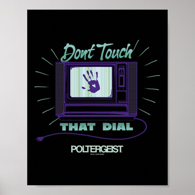 Poltergeist Don't Touch That Dial Hand Static Hall Poster (Front)