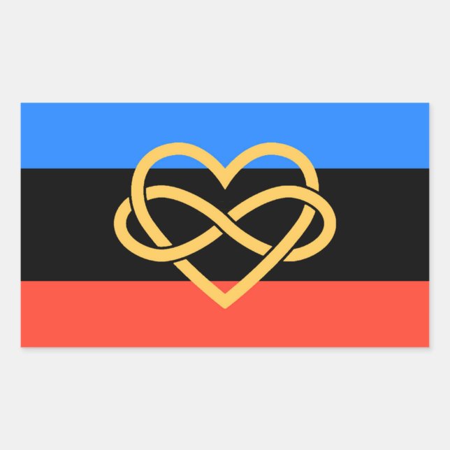Poly Pride Flag Decal Sticker (Front)