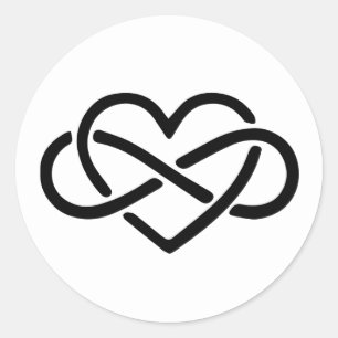 Polyamorous Heart Classic Round Sticker