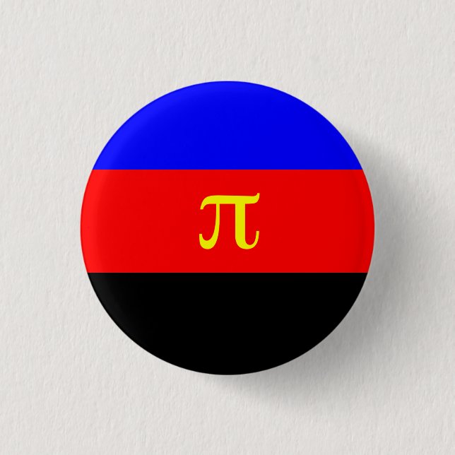 Polyamorous Pride 1 Inch Round Button (Front)